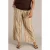 Yest Curve regular waist gestreepte casual broek taupe