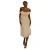 Vrouwen chiffon jurk Goddiva Midi