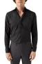 ETON Flanellen Overhemd donkerblauw, Effen