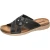 Fischer Heren slippers leer – comfortabele instap slippers met voetbed en rubber zool w