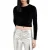 AllSaints Regina Velvet Top Black
