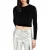 AllSaints Regina Velvet Top Black