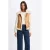 Morgan imitatieleren bodywarmer camel