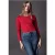 Street One Studio Dames Basic shirt met lange mouwen in Rood