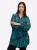 SHEEGO Blouse  donkerblauw / petrol / spar