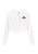 myMo ROCKS Sweatvest ‘Comfy’  robijnrood / wit