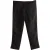 Ann Demeulemeester Cropped broek met gouden strepen aan de zijkant in zwart nylon