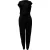 Stella McCartney jumpsuit met open rug in zwarte viscose