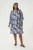 Jurk A-shape black blue