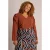 Colletta Plus Size top – bruin