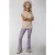 Colourful Rebel Small Flower Peached Flare Pants Multicolor