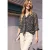 Blouse met lange mouwen van chiffon met strik