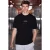 Oversized T-shirt met print en ronde hals