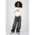 Vingino Cita Special wide leg jeans met borduursels en hartjes – grijs