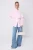 Trendyol Modest Dames Roze Effen Lang Getailleerd Modest Overhemden