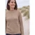 Shirt met trechterhals en wafelstructuur