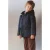 Mango Kids katoenen corduroy parka – marineblauw