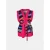 Mucho Gusto Gilet teddy roze omkeerbare riem print