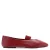 Mango leren ballerina’s rood