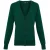 Premier Dames/dames knoop door V-hals gebreid vest met lange mouwen (Fles)