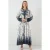 Patroon V-hals Maxi-jurk