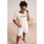 Trendyol Curve Dames Geel Grafisch Kort Oversized Grote maten T-shirts