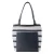 TOM TAILOR Shopper ‘Elodie’  donkerblauw / wit
