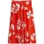 White Stuff Clemence Linen Blend Skirt Red Printed