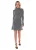Grijs Hoog Hals Stud Hot Fix Stretchy Mini Jurkje