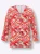 heine Blouse  lichtblauw / pasteelgeel / koraal