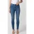 Karl Lagerfeld High Waist Skinny Denim Pants Dark Blue Denim