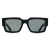 Prada PRB17S 16K08Z zwart/talc donkergrijs zonnebril