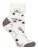 Dames Cozy Sokken met Omslagmanchet | Heat Holders | Warme Fluffy Lounge Sokken voor de Winter – Ivoor/Cabernet Sterren