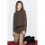 Mango geruite blouse – bruin