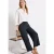 Street One Dames 7/8 Wide Legs tricot broek in Blauw