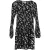 Maje Rockiz Plissé Daisy-Print Crêpe Mini Jurk in Zwart Polyester