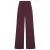 Expresso travelstof high waist wide leg broek – roodbruin
