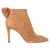 Loeffler Randall Enkelboots met Franje-afwerking in Bruin Suède