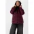 MS Mode gewatteerde jas Plus Size – donkerrood