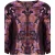 Geisha Jacket Print Black/purple