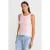 Geribde Katoenen Mouwloze Camiblouse
