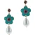 OTAZU Blue Flower Enamel Earrings Blue