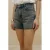 VERO MODA denim slim regular waist short grey denim