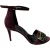 Pierre Hardy 3D Cube Enkelsandalen met Band in Bordeaurood Suèdine