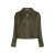 Circle of Trust imitatieleren jas met glitters – groen