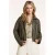 Circle of Trust imitatieleren jas met glitters – groen