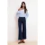 TRENDYOLMİLLA Dames Donkerblauw Effen Wijde pijp Hoge taille Jeans