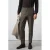 Mango Man slim fit geruite casual broek – middenbruin