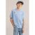 WE Fashion T-shirt met backprint lichtblauw