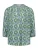 Cartoon Blouse  blauw / groen / wit